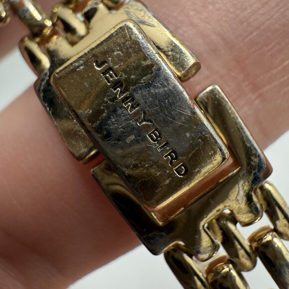 JENNY BIRD Francis Anklet Gold Tone Adjustable Link Chain Hip Ankle Bracelet - Picture 6 of 7